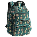 Diaper Bag Backpack Corduroy Multifunction Baby Fashion Travel Pack office Laptop Bag - color: Dark Green Moon