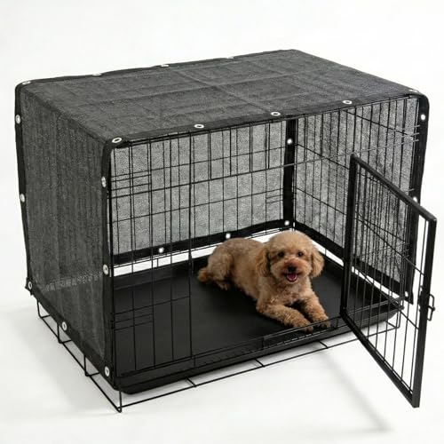 Royal Shade 2' x 18' Black Custom Size 90% Shade Cloth Dog Kennel Shade Mesh Tarp Sunblock with Grommets for Dog Kennel Cover, Fence Privacy Screen, Greenhouse, Chicken Coop & Pet Playpen. - color: Black, size: 2' X 18' Custom Size