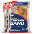 Sun Joe 2 Pack Chicken Coop Sand Natural Mineral Poultry Bedding, 50 lb Bag | Coarse Grade Poultry Bedding, Washed, Screened & Dried Habitat Supplies - size: 2 Pack