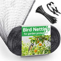 13x32FT Garden Bird Netting, Anti Bird Netting for Fruit Trees, 0.8" Mesh | Bird Netting for Garden, Netting for Garden Protection, Deer Netting, Deer Fence for Garden, 50 Cable Ties