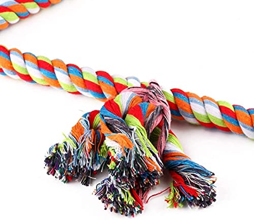 Litewoo Triangle Bird Swing Toy Cotton Rope Perches for Parrot Budgie Parakeet Cockatiel Conure Finch Lovebird - color: Small