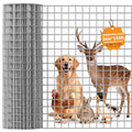 Welded Wire Fence 1/2‘’ 36 in x 150 ft,Vinyl Coated Welded Wire Mesh Roll,16GA Heavy Duty Galvanized Chicken Wire Fencing, Hardware Cloth for Yard Vegetable Protection Goat & Poultry Netting - size: 36'' x 150'-16 Gauge(Silver)