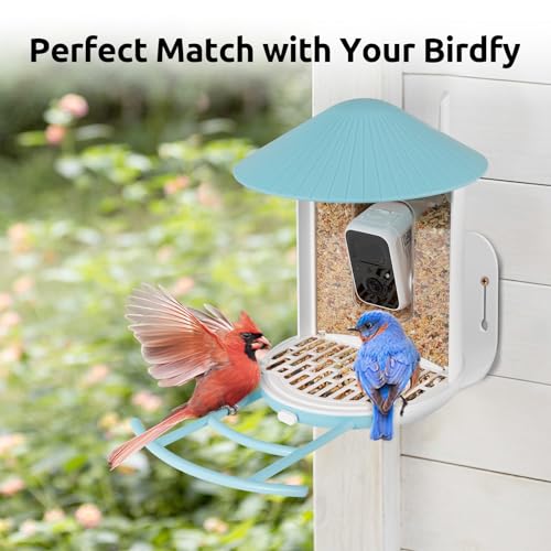 NETVUE Bird Seed Guard, Durable Waterproof Bird Feeder Covers, Save Birdseed, Perfect Match NETVUE by Birdfy Feeder, Must-Have Accessories, Easy to Fit and Clean (2Pcs)