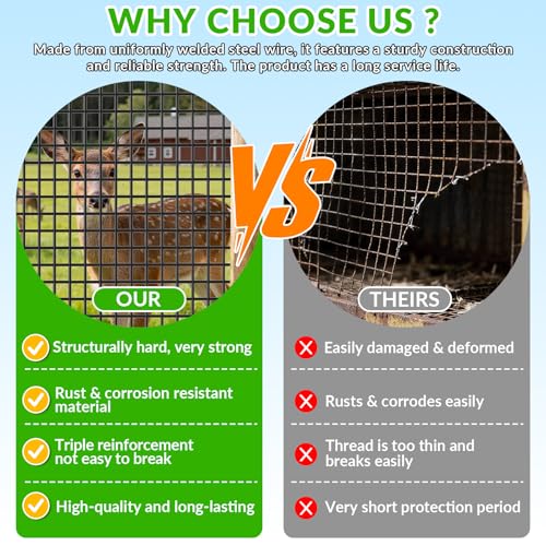 Welded Wire Fence 1/2‘’x 1/2‘’ 6ft x100 ft，Vinyl Coated Welded Wire Mesh Roll,16GA Black PVC Coated Welded Wire Fence,Hardware Cloth for Yard Vegetable Protection Goat & Poultry Netting - size: 6' x 100'-16 Gauge