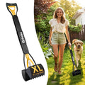 Large Dog Pooper Scooper for Yard, 32 inch Long Handle, No Bending - color: Sunrise Yellow