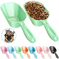 Dog Food Scoop 2 Pack, Pet Cup Capacity Cat Food Scooper With Measuring Lines For Dog, Puppy and Cat Coffee Bean, Flour Scoop Light Green - color: Light Green