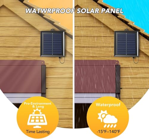 Chicken Coop Door Solar Panel, 2W 5V Solar Panel Battery Powered with Controller for Automatic Chicken Coop Door