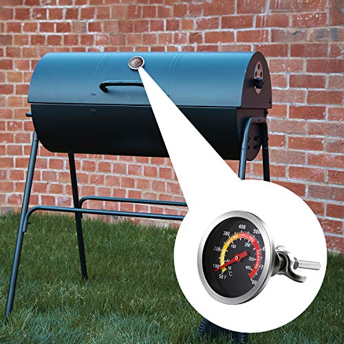 Frienda 3 Packs Charcoal Grill Temperature Gauge Thermometer Gauge Wood Barbecue Charcoal Grill Thermometer Heat Indicator for Lamb Beef Meat Cooking, 2-3/8 Inch Dial and 2-7/8 Inch Stem - style: Contemporary