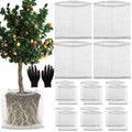 16 Pcs Gopher Baskets 15 Gallon Root Guard Proof Stainless Wire Steel Trap | 24" X 24" Mesh Cage with Gloves Root Protection for Gophers Moles Voles, Bulbs Tubers Trees Orchid Flowers Planting Baskets - size: 24"X24"-16 Pack