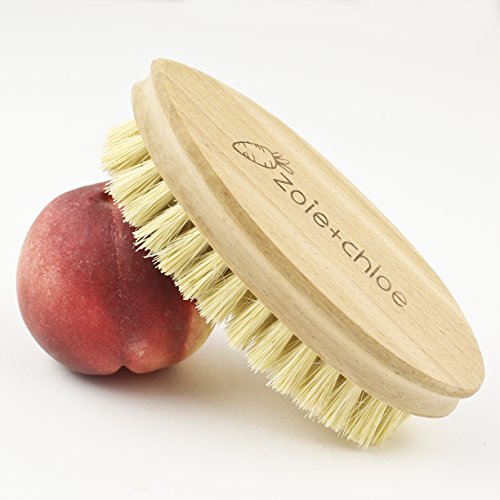 Zoie + Chloe 100% Natural Plant-Fiber Soft Bristles Vegetable Brush - size: Large 5.5 INCH