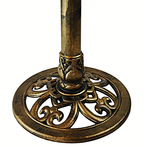 Bronze Resin Birdbath - Pedestal Birdbath for Yard or Garden
