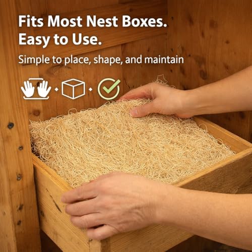 Excelsior Nest Box Pads for Hens - 13inch x 13inch (20 Pack)