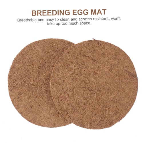 Totority 10Pcs Pigeon Nest Pads Palm Mat for Bird Eggs for Hatching House for Parrots Hamsters Animals Nesting Material