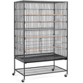 Topeakmart X-Large Parrot Cage Bird Cage with Rolling Stand for Medium Birds Cockatiels Quaker Green Cheek Sun Conure African Grey, 60.5inch - size: X-Large