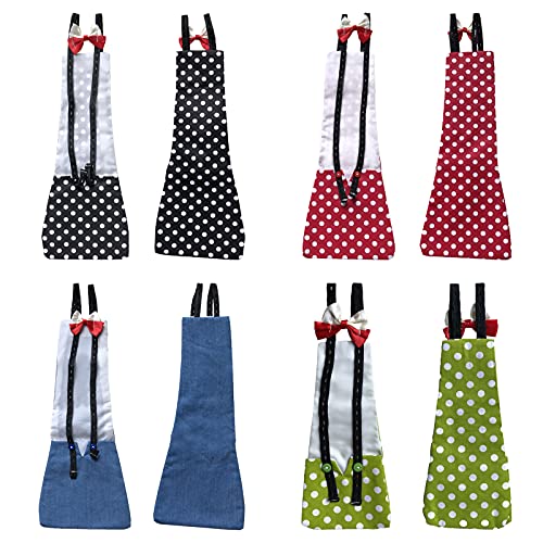 Chicken Duck Goose Diaper Washable Pet Bow Tie Diapers for Hens Roosters Poultry 1 Pack (L, Red) - color: Red, size: L