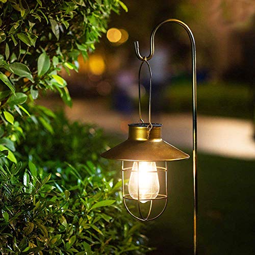 2 Pack 35 inch Shepherd Hook for Outdoor | Hanging Solar Light, Bird Feeders, Lanterns, Mason Jars, Garden Stake and Wedding Decor, Black