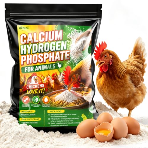 Dicalcium Phosphate Feed Grade, Calcium & Phosphorus Mineral Supplement, Livestock and Poultry Feed Additive for Cattle, Sheep, Chicken, Duck and Backyard Farm Animals 16 oz (16 oz)