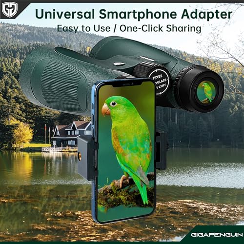 15x52 HD Binoculars for Adults High Powered with Upgraded Phone Adapter | Bright & Sharp HD Optics, Clear Low Light Vision, Large View, Waterproof, Lightweight for Bird Watching Cruise Travel Hunting
