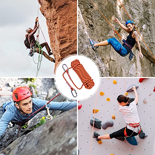 Climbing Rope, Rappelling Rope - color: Orange, size: 100FT