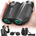 Aurosports 12x32 Compact Binoculars for Adults - Small Binoculars with FMC Lens & BAK4 Prism - Wide 273ft/1000yds Field of View - Easy Focus Binos for Bird Watching Traveling Gifts for Men Women - size: 12x32