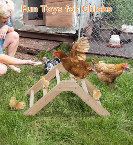 PETSFIT Baby Chick Roosting Bar, Anti-Rotation, Solid Wood, for Brooder | Fits Chicks and Small Birds, Thickened Wooden Perch, Safe for Brooder and Coop, Easy to Assemble and Clean, Non-Toxic Wood