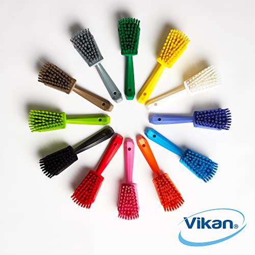 Vikan 41922 Brush,Washing,Stiff,10",PP/PBT,Green - color: Multicolor