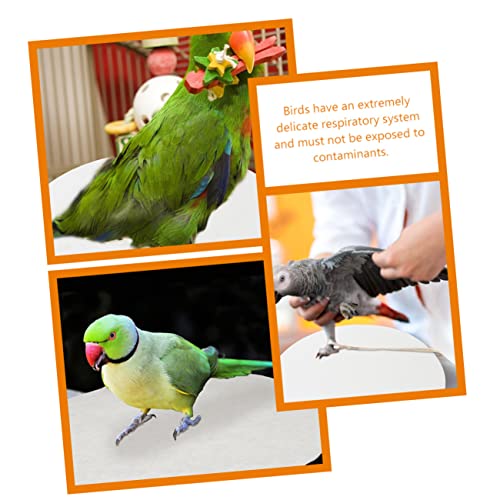 Yardwe Parrot Cage Bottom Sheets 100pcs Disposable Liners Round Bird Cage Liner Paper