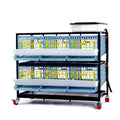 Cimuka Quail Breeding Cage Indoor – 2 Layer Stackable Quail Pens & Coops | 38.6" x 24" x 35.8" Easy Clean, Rust-Free, Plastic Breeder System with Removable Walls & Egg Collection Trays - style: Traditional