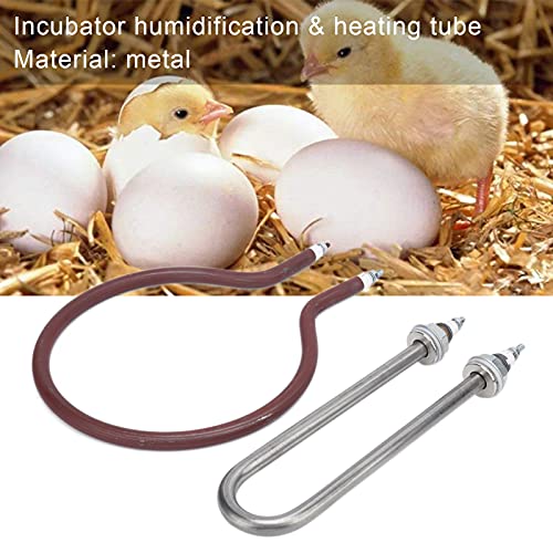 Incubator Heating Elements, Poultry Hatching Equipment 200W Resistance U‑Shaped Incubator Humidification Tube for Goose for Chicken for Duck