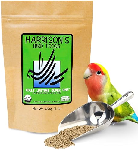 Harrison's Bird Foods Adult Lifetime Certified Organic Non-GMO Formula Small Bird Food 1lb - size: 1 Pound (Pack of 1)