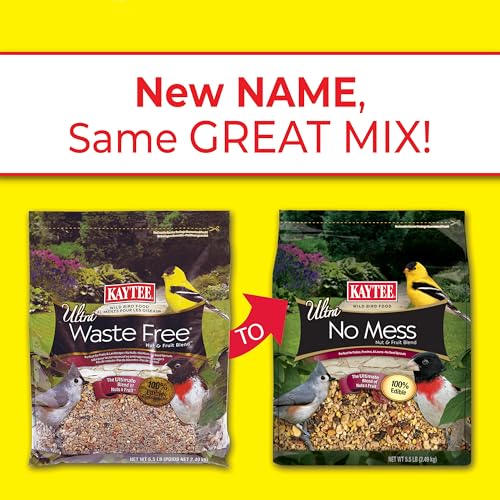 Kaytee Wild Bird Ultra No Mess Nut & Fruit Food Seed Blend For Blue Jays, Woodpeckers, Juncos, Cardinals, Grosbeaks, Sparrows, and Finches, 5.5 Pound - size: 5.5 Pound (Pack of 1)