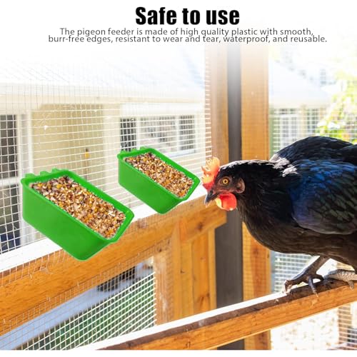 20 Pcs Chicken Coop Feeder Water Cup,16 oz Cage Cups Chicken Feeder Waterer, Cage Cups Birds Hanging Feeders, Chicken Feeder Water Bowl for Parakeet Poultry Pigeon Bunny Wire Cage (Green, 16oz) - color: Green, size: 16oz