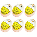 TOFOREVO Egg Timers for Hard Boiled Eggs Timer Yellow 6 Pack | BPA-Free, Color Changing Tells When Eggs are Ready - color: Yellow