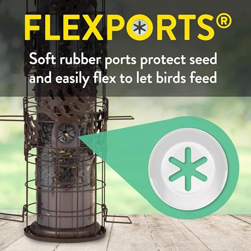 Perky-Pet Squirrel-Be-Gone Max Pinecone Bird Feeder with Flexports – 1.75 lb Capacity