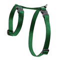 LupinePet Basics 1/2" Green 9-14" H-style Harness for Small Pets - size: 1/2"W; 9-14" Girth