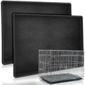 2 Pcs 30" Dog Crate Tray Replacement Dog Crate Pan Kennel Bottom Tray Replacement Plastic Bottom Pan Easy to Clean, Easy to Assemble, Ideal for Potty Training-Perfect for Pet Crates, Black - size: 30"