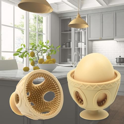 Egg Cleaner for Fresh, Silicone Egg Brush Cleaner, Multipurpose Vegetable and Fruit Scrubber Tool(Yellow)