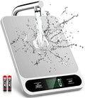 Mik-Nana Food Scale White, 22lb/10kg Digital Kitchen Scale Grams and oz for Baking Cooking and Weight Loss, 1g/0.04oz Precise Graduation, Easy Clean Stainless Steel - color: White