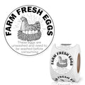 500 Pcs 2 inch Farm Fresh Eggs Carton Stickers Unwashed Eggs Labels for Self Adhesive Bulk Chicken Quail Egg Packaging Sign Decal Egg Carton Labeling - color: Farm Fresh Eggs B