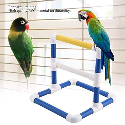 Bird Perch, Parrot Stand Perch Rack Bird Play Training Stands Parrots Shower Perches for Macaw Cockatoo African Grey Budgies Parakeet (PVC)