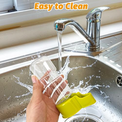 BNOSDM Automatic Bird Water Dispenser 2 Pcs No Mess Parrot Cage Water Feeder Drinker Suspended Bird Drinking Device Parakeet Cage Accessories for Budgies, Cockatiel, Conure, Canary, Finch (Green) - color: 2 Pcs Green Automatic Bird Water Dispenser