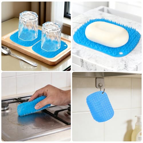 3-Pack Egg Washer, Egg Cleaner Scrubber for Fresh Eggs, and Vegetable Scrubber & Dish Brush Set - Flexible Vegetable Fruit Brush for Potato, Lemon, Cucumber, Cleaning Tools for Kitchen Sink