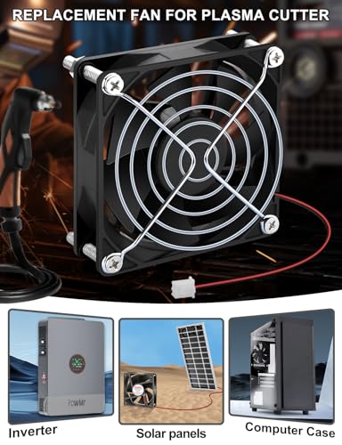 Wathai 24 Volt 80mm DC Brushless Cooling Fan 24V 2Pin 80x20mm DIY Cooler | Compatible with Inverter, 3D Printer, Amplifier, Refrigerator, Generator, Electronics Box, Computer - style: 24V Sleeve 80mm