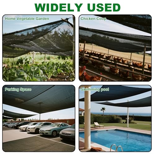 winemana 120x6 FT Outdoor Shade Cloth for Garden & Plants - 40% Large Black Mesh Tarp, UV Resistant Woven Shade Fabric for Greenhouse Farm Row Cover Vegetables Sun Protection Poultry Run - size: 40%-6 FT x 120 FT
