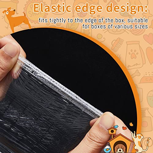 Tondiamo 50 Pcs Cage Liners for Small Animals Disposable Hamster Tray Clear Box Leak Proof Guinea Pig Cage Liner Bag Litter Toilet Film for Rabbit Bunny Hamster Hedgehog (Medium) - size: Medium
