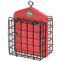 Bird's Choice Suet Feeder for Two Cakes in Red Recycled Plastic - color: Red