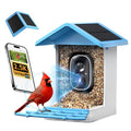 G11 Smart Bird Feeder with Camera, 2.5K, AI Bird ID, 5W Solar, Blue | AI identifies 16,000+ species; 170-degree view, dual night vision, 5000mAh battery, IP65 and 2.4GHz WiFi. - color: Blue