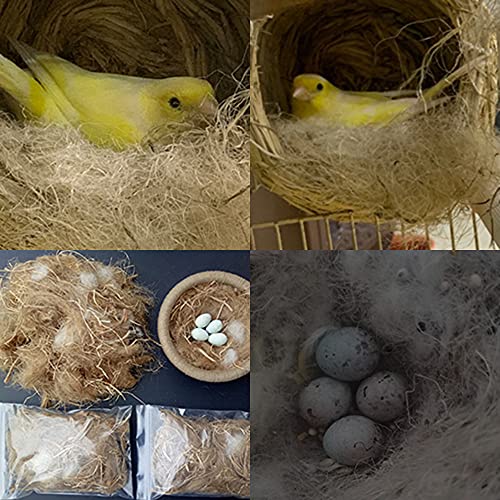 Natural Mixing Nesting Material Pads for Bird Nest,Bird Nest Material,Great for Nest Building and Hideouts,(50G / 1.76OZ) - size: Mixture 1.76 Oz