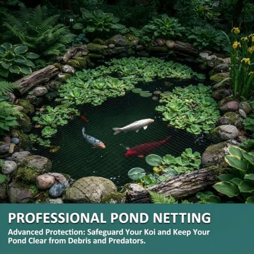 50x50 FT Heavy Duty Bird Netting for Chicken Coop & Garden | HDPE Poultry Netting Fence 1 Inch Diamond Mesh, Fruit Tree Vegetable Protection from Birds Deer Squirrels - size: 50x50 FT