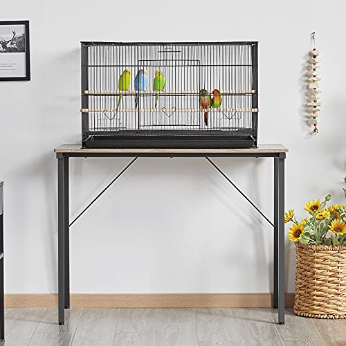 Yaheetech Pack of 2 Stackable Rectangle Breeding Flight Parakeet Bird Cage for Finches Budgies Cockatiels Conures Lovebirds Canaries Parrots w/Slide-Out Tray